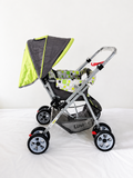 LuvLap Reversible Handle Baby Stroller Foldable Travel Pram Newborn