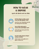 BUTRUU Baby Diapers Pack of 10 - Large (L10) Size