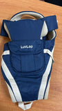 LUVLAP LuvLap Elegant Baby Carrier with 4 Positions, for 4-24 Months, Adjustable Newborn to Toddler, Max Weight 15 kg (Navy Blue)