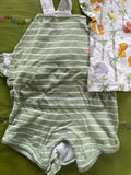 MINI KLUB  Onesie Dress With T-shirt - White/light green