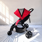 Britax Pathway Stroller Red Black Full Recline Rain Cover Storage Basket B180