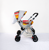 LuvLap Reversible Handle Stroller Foldable Baby Pram With Canopy