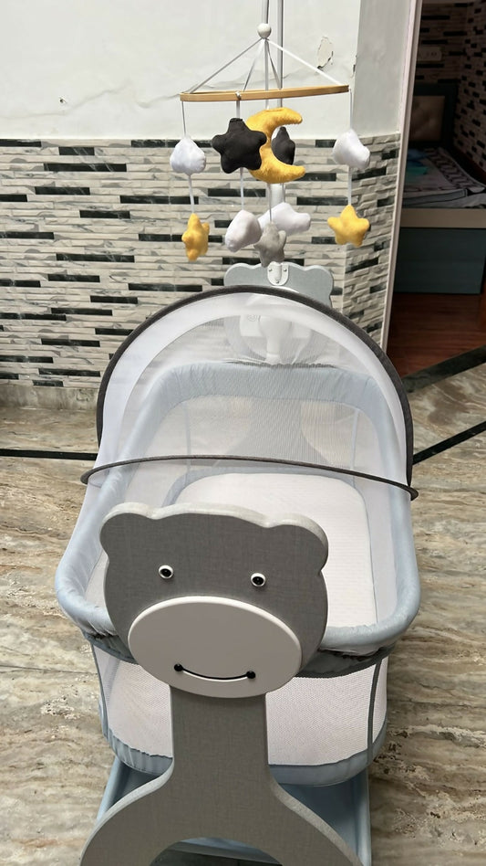 Buy Mee Mee Electric Cradle – Grey – Automatic, Comfortable, and Easy-to-Use Cradle for Babies

