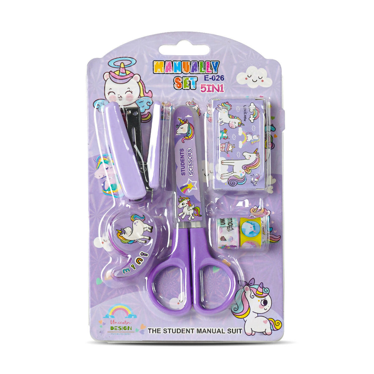 This cartoon stationary set is best suitable for early developing toddlers and beginners. Best quality stationary items for kids, made of fine grade plastic material.
