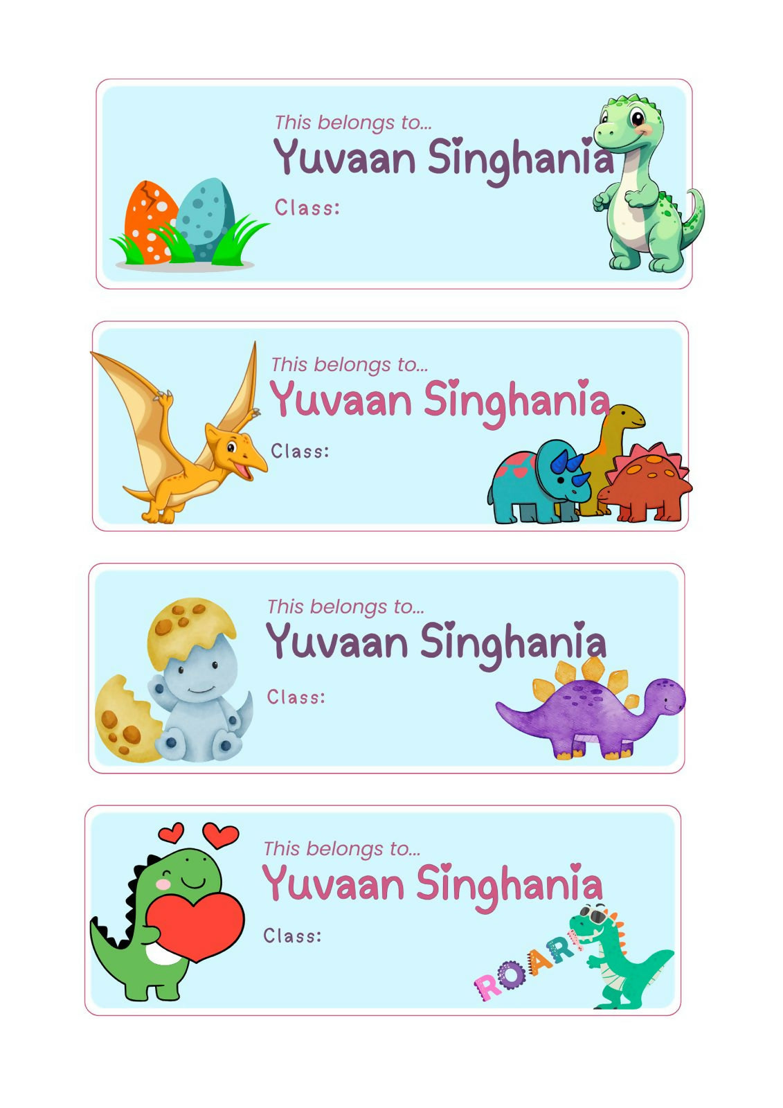 Name Stickers (Personalised)