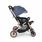 Stroller with a black canopy 