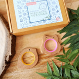 Explore shapes and soothe gums with Babycov's Cute Neem Wood Teethers - natural comfort for safe and playful chewing!