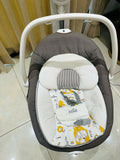 Soothe and entertain your baby with the JOIE Serina Swing – featuring multiple swinging motions, six speed settings, soothing vibrations, and lullabies for ultimate comfort and relaxation.