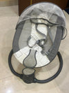 BAYBEE Electric Baby Swing Cradle – Black, Grey & White