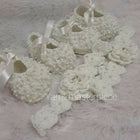 Handmade Booties With Matching Hairband