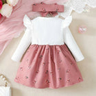 Pink and White Frock/Dress for Baby Girl
