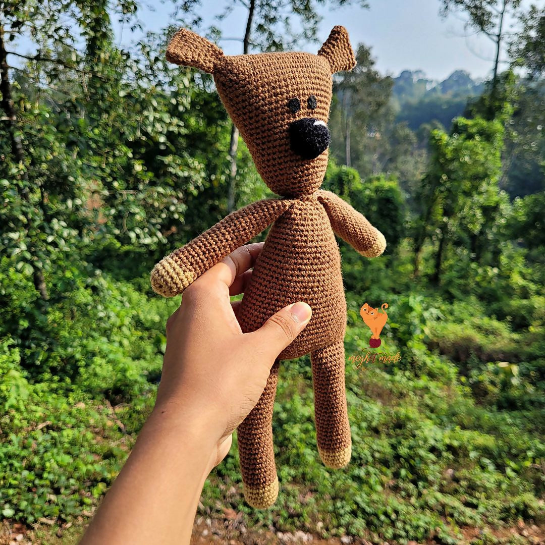 Crochet Mr. Bean's Teddy Bear doll - PyaraBaby