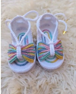 Step into summer with style with our Handmade Customizable Sandals for Baby Girls, offering comfort and charm in every step.