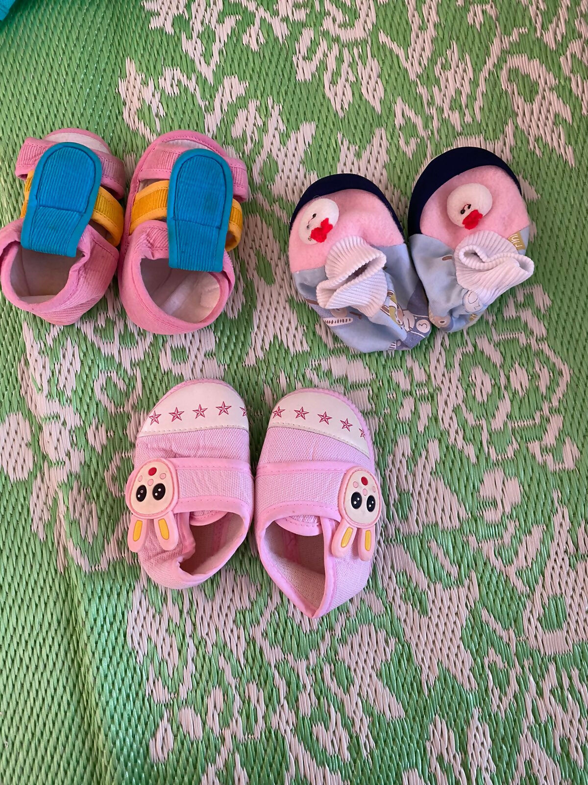 Keep your baby's feet cozy and cute with our Booties for Baby - Set of 3, featuring soft materials and charming designs for everyday wear.