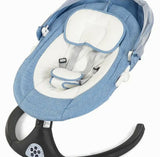 Automatic swing rocker with adjustable speed along with food tray and safety belt