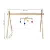 Wooden Activity Gym +3 Mobiles with Hanger For Newborn Baby