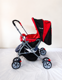 LuvLap Galaxy Baby Stroller Pram 18258 Reversible Handle 5-Point B120