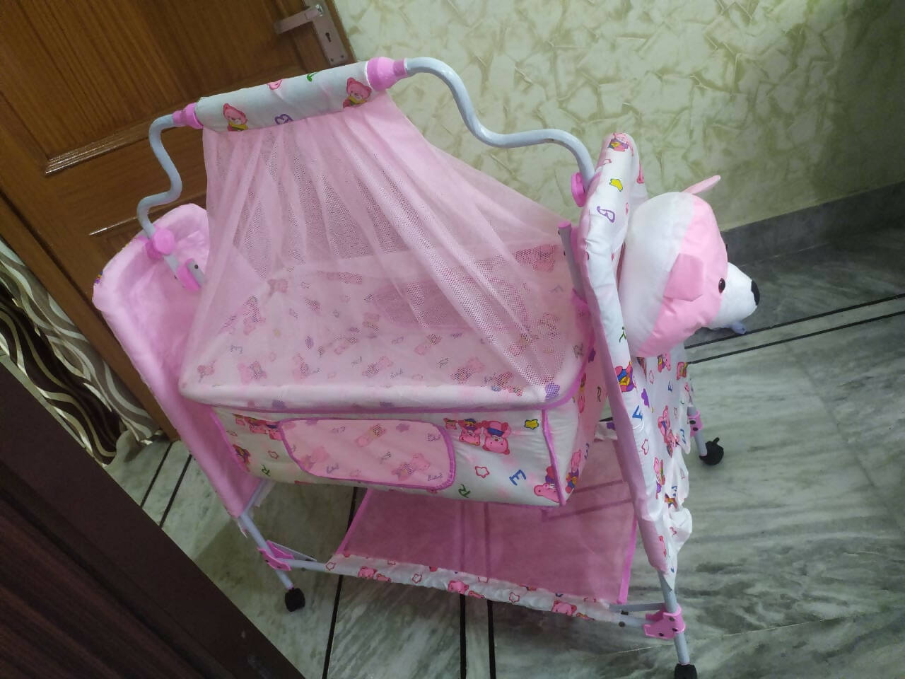 FUNBABY Cradle for Baby- Pink - PyaraBaby