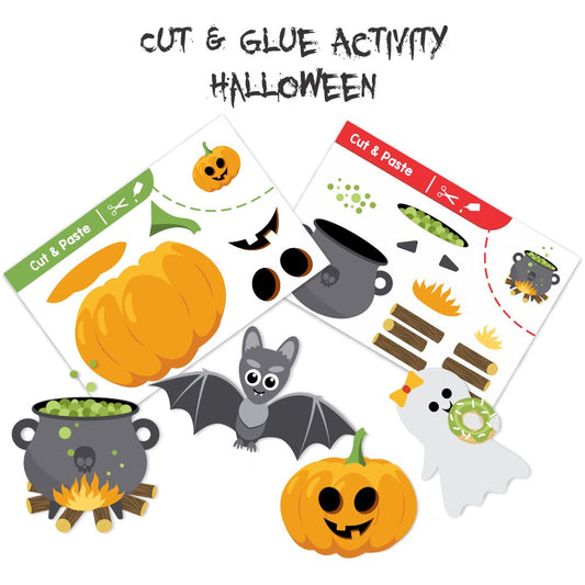 Cut & Glue Activity - Halloween - PyaraBaby