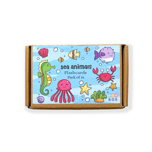 Sea animals flashcards - PyaraBaby