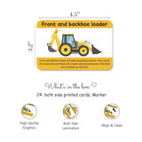 Construction Tools and Vehicles Flash Cards - PyaraBaby