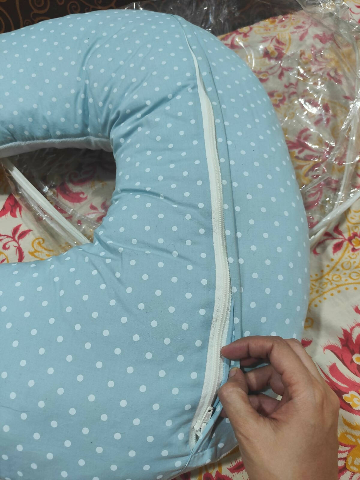 Baby Bed | Feeding Pillow | Baby Mattress |Baby Nest - Set Of 4 - PyaraBaby