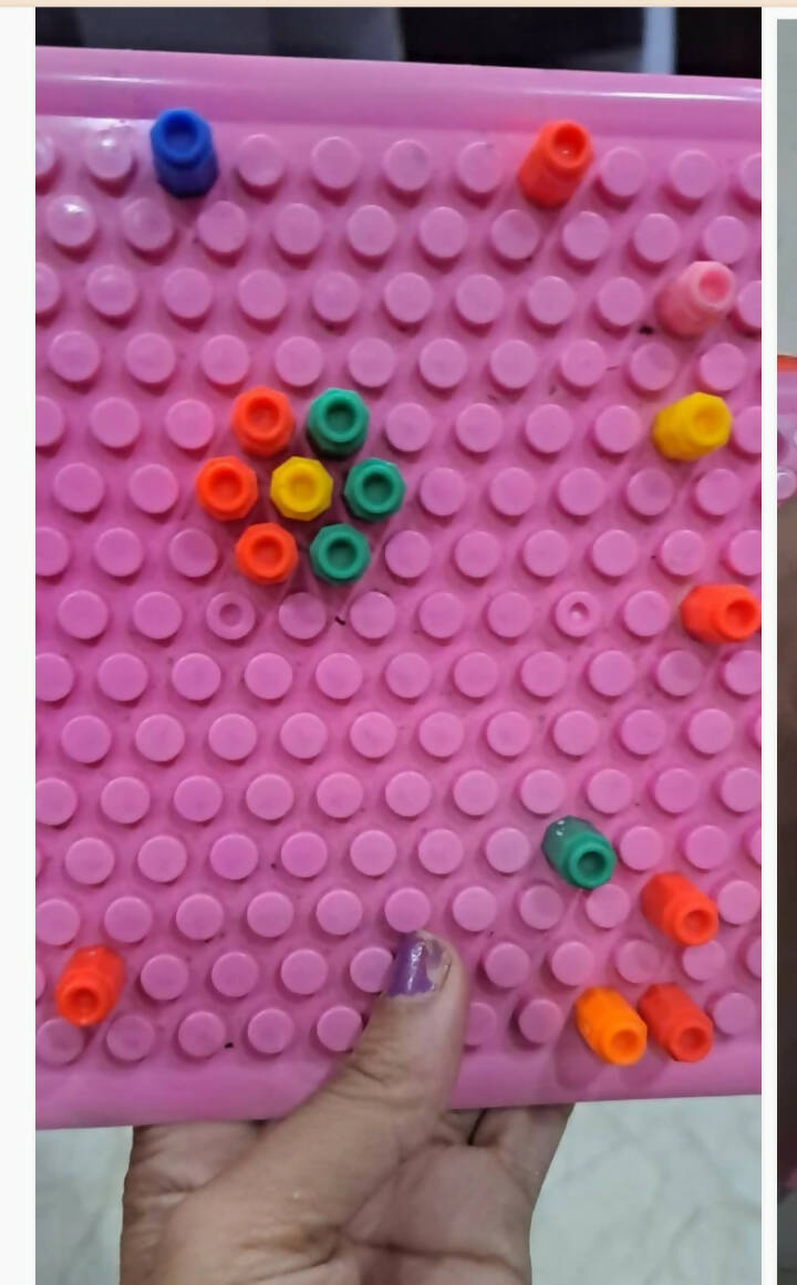 Rainbow Staking + Dancing Robot + Shape Making With Coloured Objects (Combo of 3) - PyaraBaby