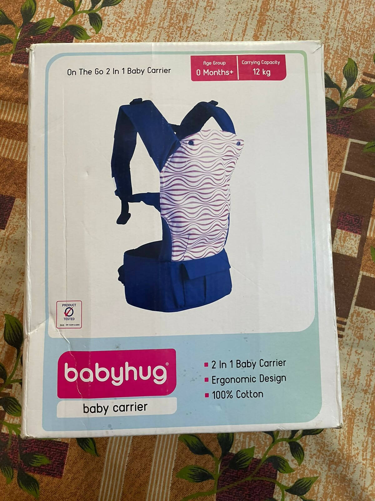 BABYHUG On the go 2 in 1 Baby Carrier - Black - PyaraBaby