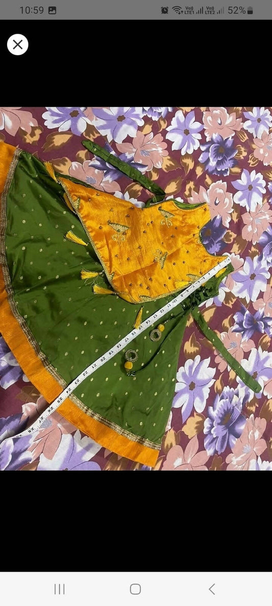 Pure Silk Designer Boutique Ready Gown for Baby Girl - PyaraBaby