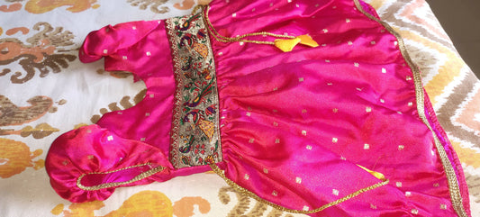 Ethnic wear pink frock - PyaraBaby