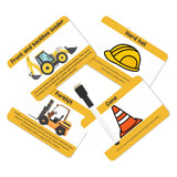 Construction Tools and Vehicles Flash Cards - PyaraBaby