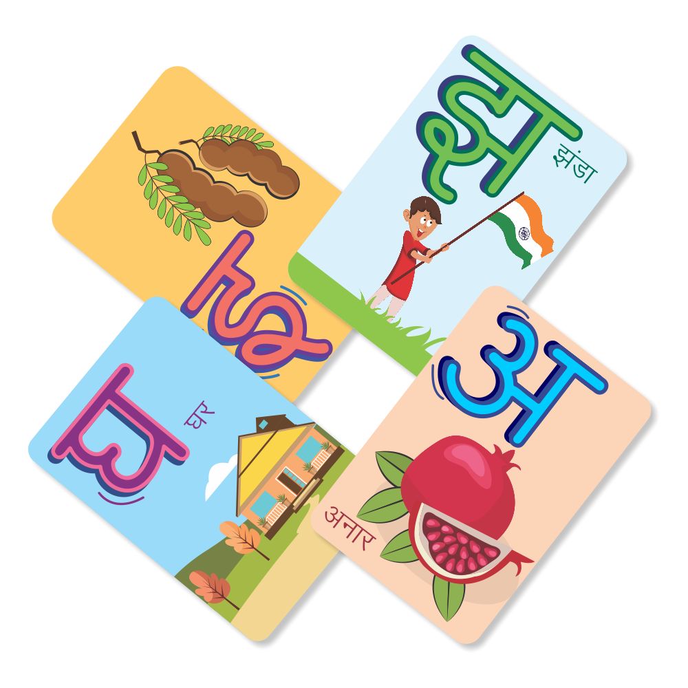 Hindi flashcards with activity - PyaraBaby