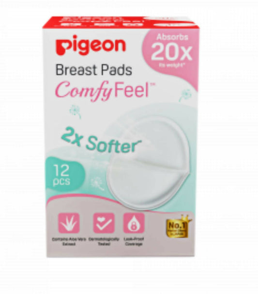 PIGEON Breast Pads Comfy Feel - White - PyaraBaby