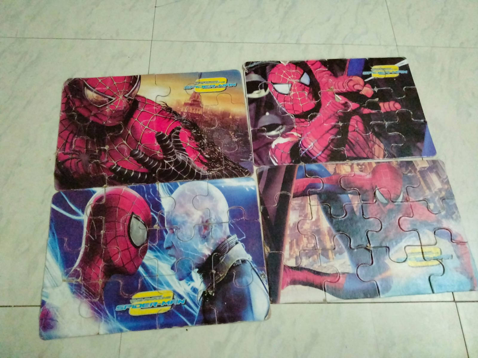 Spider-Man 108 Piece Jigsaw Puzzle for Kids - Set of 4