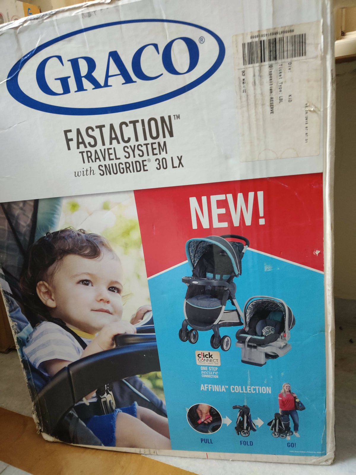 GRACO Travel System With Snugride 30LX (Stroller+Car Seat)