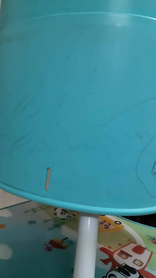 R FOR RABBIT Cherry Berry High Chair - Blue