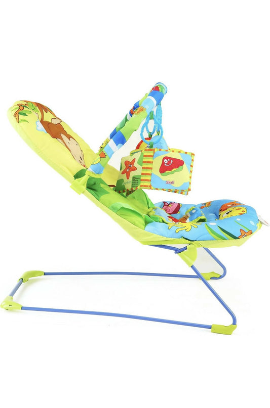 LUVLAP Go Fishing Baby Bouncer with Soothing Vibration and Music (Multi Color)
