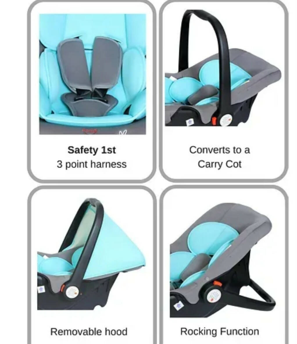 R FOR RABBIT Picaboo Car Seat cum carry cot - PyaraBaby