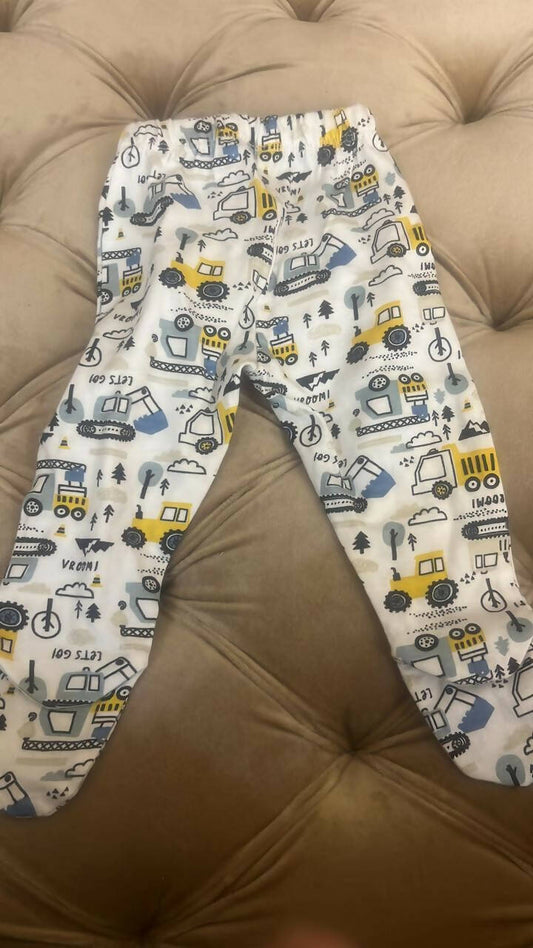 OHMS Set of 4 Cotton Pyjamas with Foot Coverage - PyaraBaby