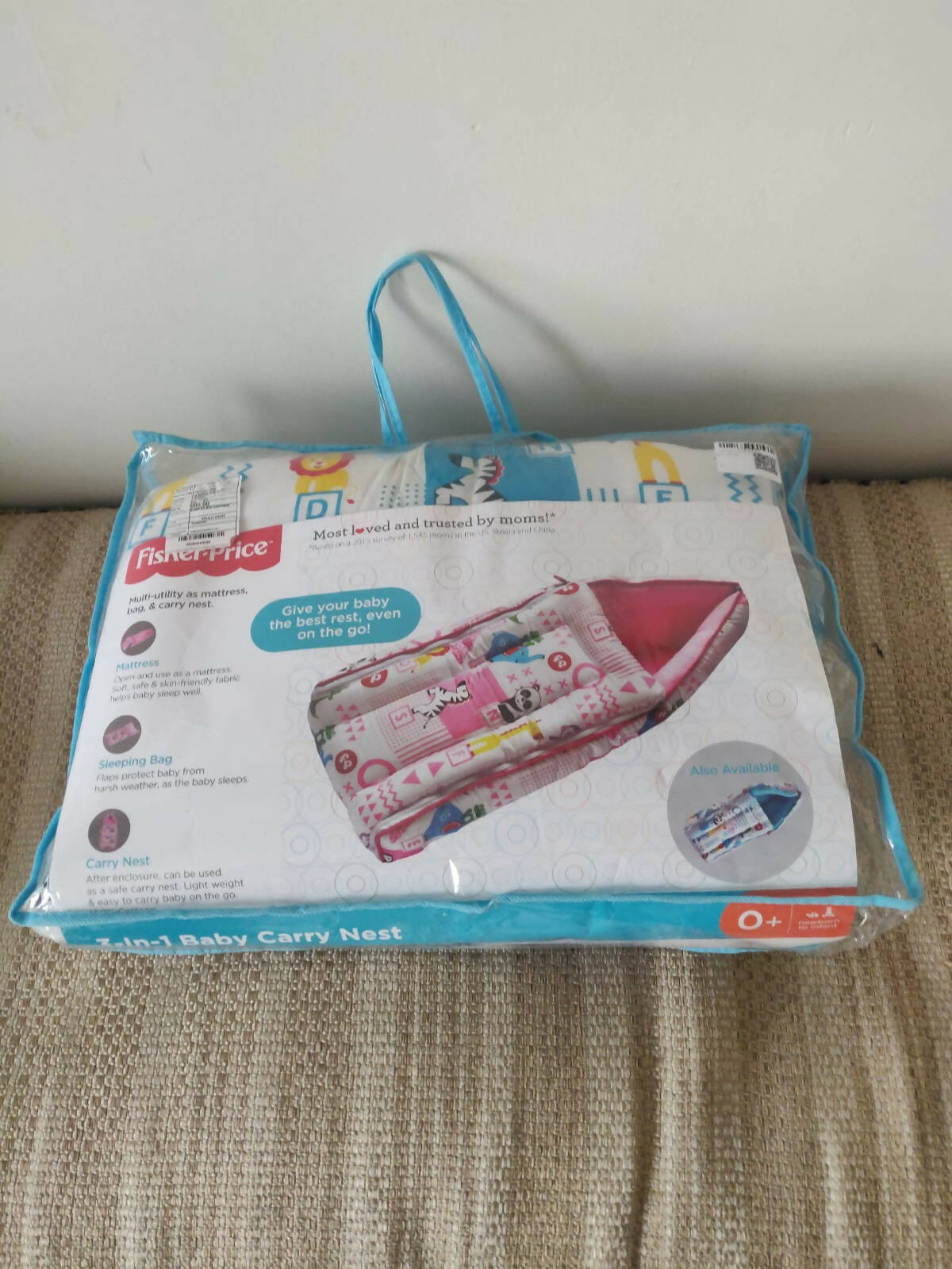 FISHER PRICE Baby 3 in 1 Baby Bed cum Carrier Nest - PyaraBaby