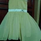 Light yellow party wear dress for 7-8 years girl - PyaraBaby