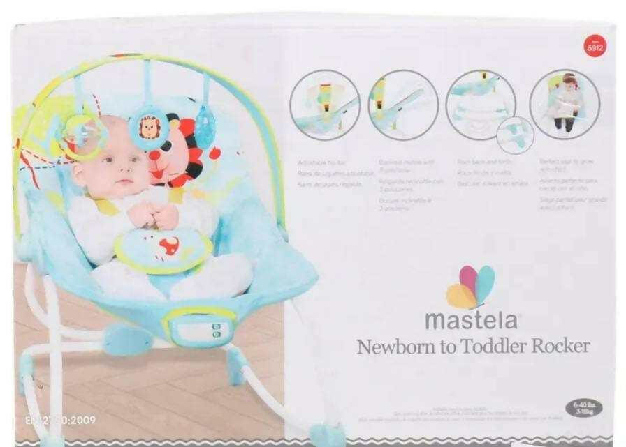 MASTELA baby rocker with adjustable toy and music