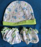 Cotton Cap mittens and booties set (pack of 2)