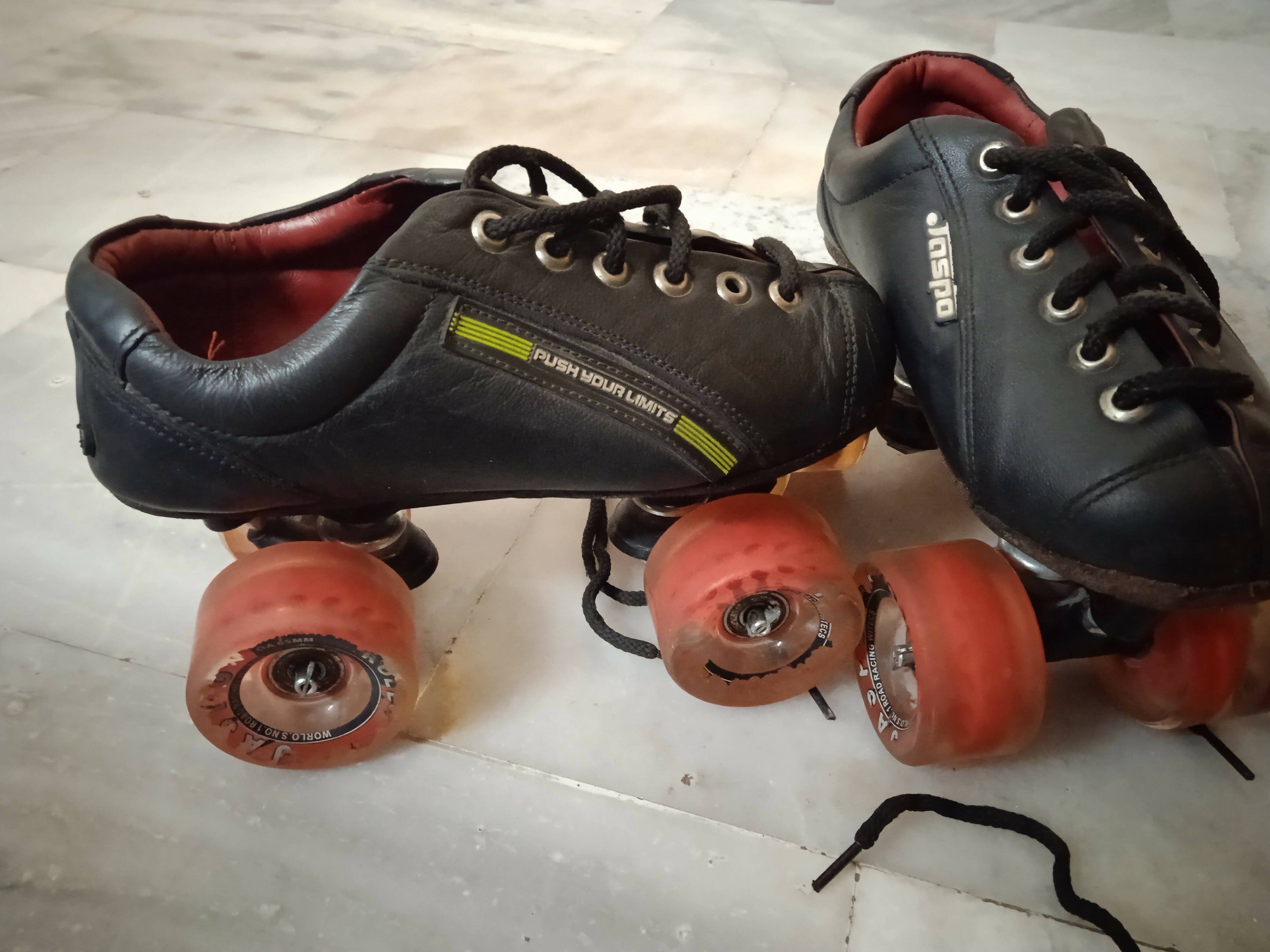 jaspo pro Hyper Furious high Speed Quad Shoe Skates for Professional and Intermediate Users- 8 years