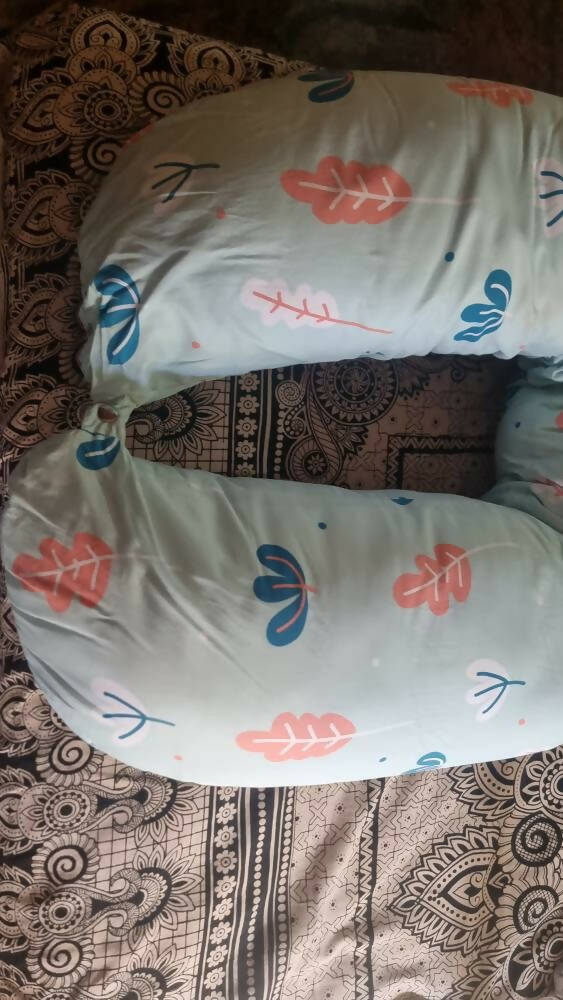 RABITAT Duo Motherhood Pregnancy cum Feeding Pillow - Multi-colour - PyaraBaby
