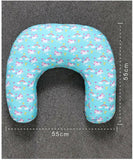 BABYHUG Feeding Pillow 100% Cotton Unicorn Print - Blue - PyaraBaby