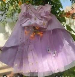 Lilac Designer Lehenga Set - PyaraBaby