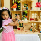 Wooden Doll House- Multi Arrangement 3 Storied Play Set - PyaraBaby