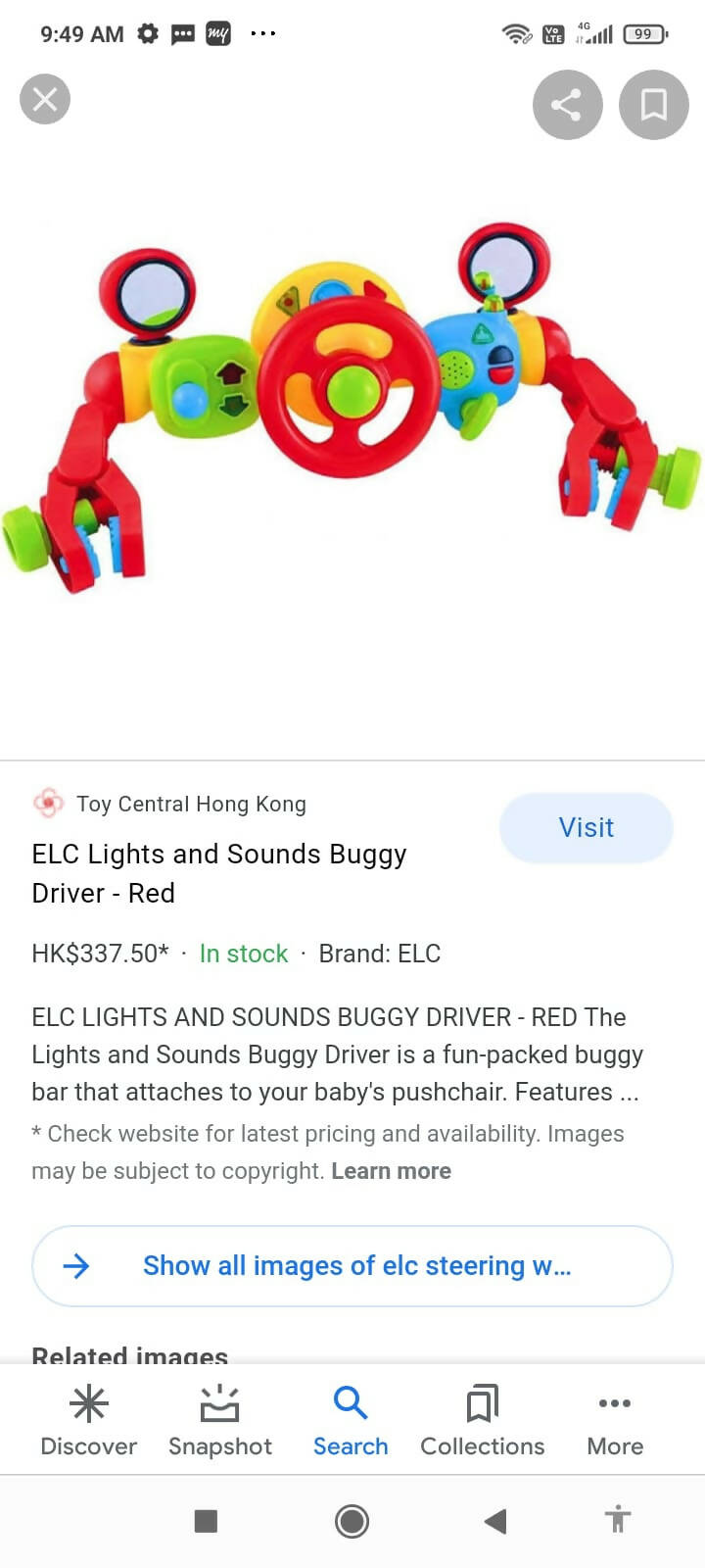 ELC Driving Toy - PyaraBaby
