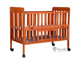 ARCEDO Florence Wooden Baby Cot With Mosquitoes net, Dimensions: H82.5×W59.6×L102.8 cm - PyaraBaby